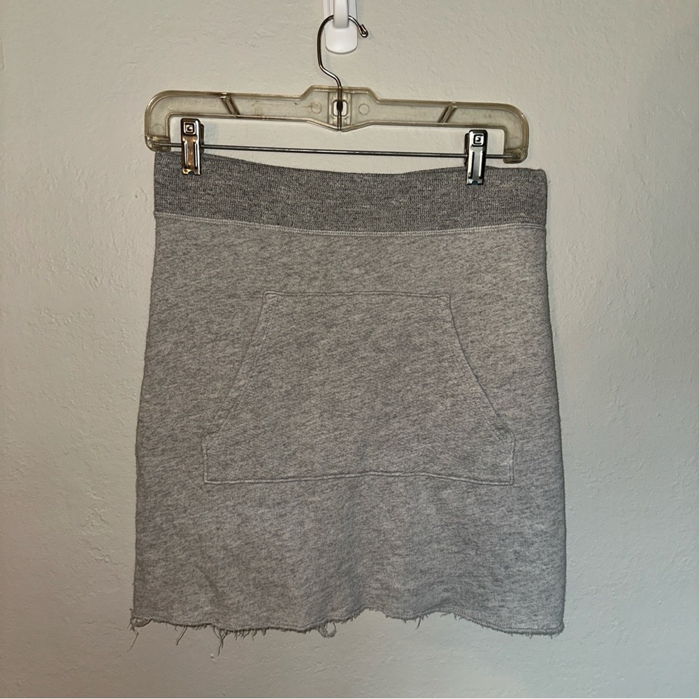 Philanthropy Casual Gray Mini Skirt with Front Pocket
